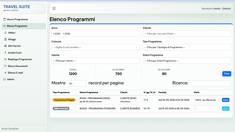 Anteprima del mockup Pre-selling Gestionale